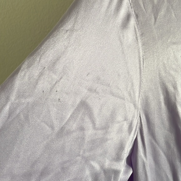 Soler Pia Gathered Tier Maxi Dress Women’s Size Medium 100% Silk Pink Purple - Picture 6 of 11